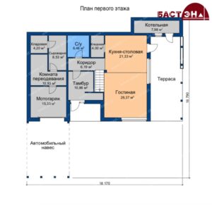 план первого этажа