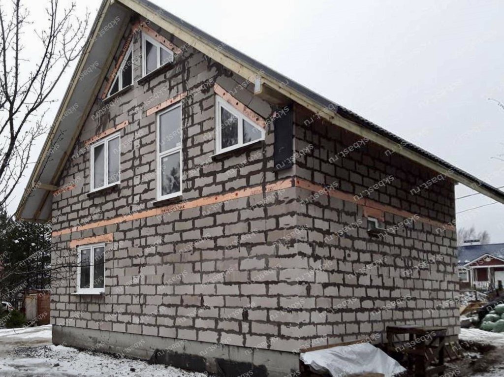 Строительство загородного дома по проекту 55-40 в пос. Пальмира