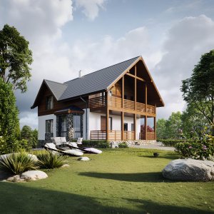 Проект загородного дома J-253-G