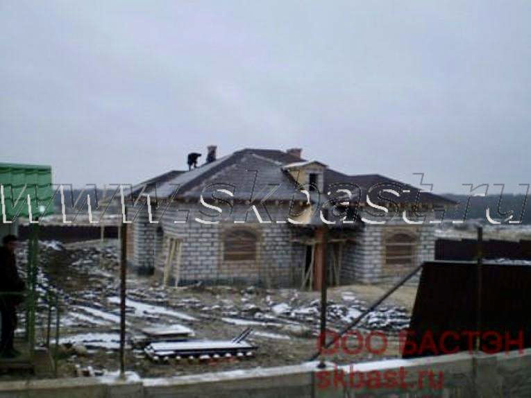 Загородный дом из газобетона в Больших Горках