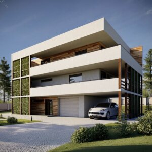 Проект дома с эксплуатируемой кровлей по проекту M-420-1G