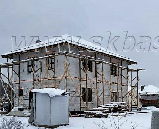 Строительство загородного дома из газобетона по проекту 63-63 в Сертолово