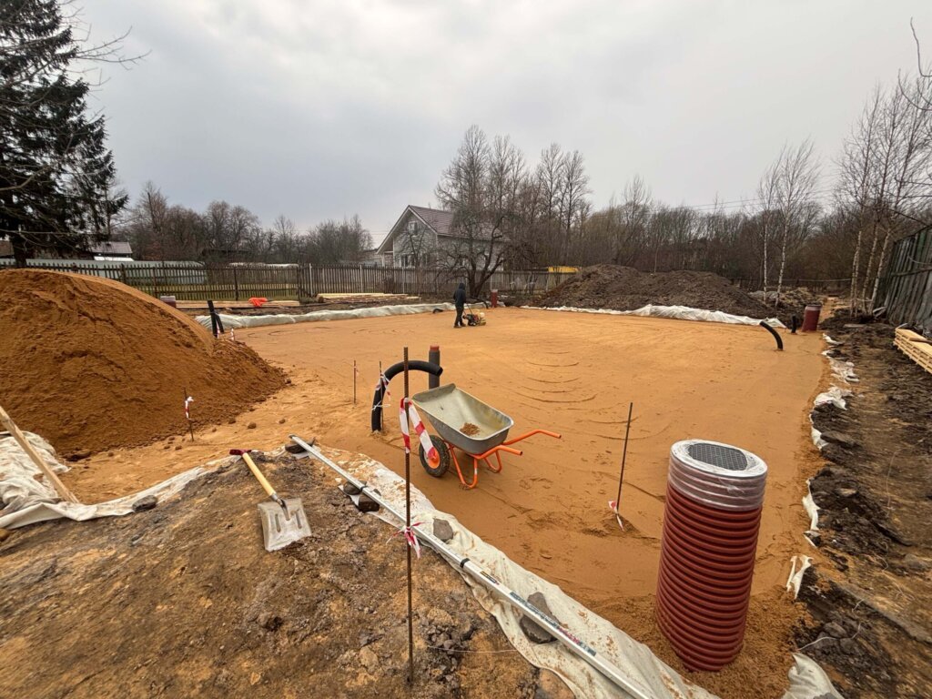 Фундамент в Белозёрки, г. Пушкин